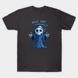 Grim Reaper Wants a Hug Cute Scary Halloween Hug Me T-Shirt